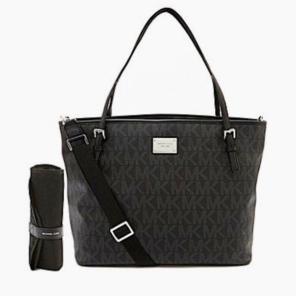 michael kors black diaper bag